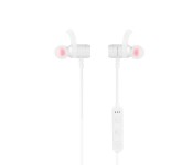 Promate Move Wireless Secure-Fit In-Ear Stereo Sporty Magnetic Earbuds, Silver