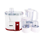 Geepas GSB9890 4-in-1 600 Watts Food Processor - Red