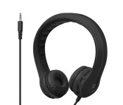 Promate Flexure Super Flexible Lightweight Kids-Safe Foam Headset, Black