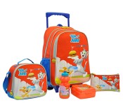 Tom and Jerry TJS0001-16 16-inch The Day From Spring Promotion Trolley Bag - Orange