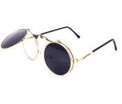 Sunglasses Round Black