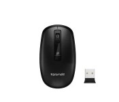 Promate Clix-3 2.4Ghz USB Wireless Ergonomic Mouse with Precision Scrolling, Black
