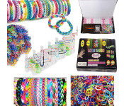 600 Pieces DIY Loom Bands Accessories - Multi Colour