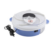 Krawn KW 37919 Electric Pest Repeller Fly Trap with Trapping Food Rotating Plate - White & Blue