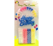 Party Time F12 12 Piece Happy Birthday Candle Multicolor  - Similar Product Imag - ID 20172