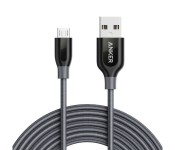 Anker A8144 Powerline Plus Micro USB Cable 10 ft Grey