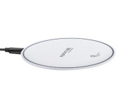 Promate AuraPad-3 Ultra Fast Wireless Charging Dock with LED Light -White