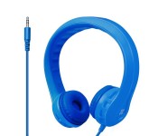 Promate Flexure Super Flexible Lightweight Kids-Safe Foam Headset, Blue