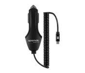 Promate Trinix-2 8.4A Heavy Duty USB 3.1 Type C Car Charger, Black