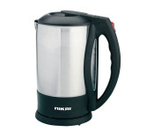Nikai NK562N 1.7 Litre Stainless Steel Kettle Silver and Black