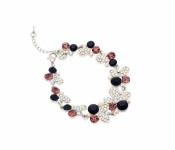 Kavani Ruby Chimes Crystal Rhodium Bracelet 33055 Assorted  - Similar Product Imag - ID 16867