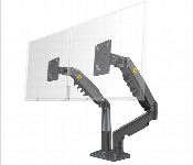 Nb North Bayou F160 Dual Monitor Mount Arm Matte Gray For 17 To 27 Inch Screens  - Similar Product Imag - ID 7152861