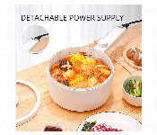 Portable Electric Hot Pot Cooker Steamer Multifunctional Non Stick Pan Suitable For Ramen Steak Egg Rice Oatmeal Soup  - Similar Product Imag - ID 136243