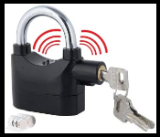 Siren Alarm Lock Anti Theft Security System Door Motor Bike Bicycle Padlock with 3 Keys