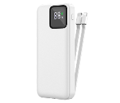 WiWU 10000mAh Power Bank with Cable White  - Similar Product Imag - ID 139020