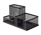 Desk Organizer Metal Black