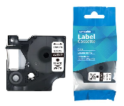 Dymo Compatible Label Tape Black On White 12MM  - Similar Product Imag - ID 139791