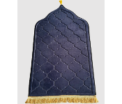 NPM1004 Soft and Luxury Dome Shape Velvet Prayer Mat Musalla for Muslim Islamic Sajadah Size70X110cm  - Similar Product Imag - ID 140293