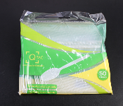 Q PAC PLASTIC SPOON CLEAR 50 PCS ONE PACK  - Similar Product Imag - ID 140316