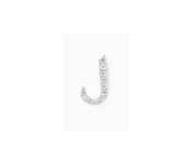 Sterling Silver Arabic Letter Earring L for women  - Similar Product Imag - ID 140868