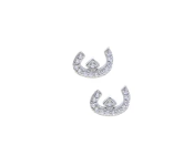 Sterling Silver Arabic Letter Earring Noon  - Similar Product Imag - ID 140871