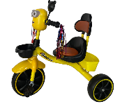 Masaar 501 Kids Tricycle with Music and Light Yellow  - Similar Product Imag - ID 141139