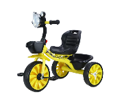 Masaar 928 Baby Tricycle Steel Frame Kids Tricycle for Toddlers  Yellow  - Similar Product Imag - ID 141140