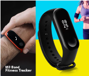 M3 Band Fitness Tracker Waterproof Smartband with OLED Display Touchpad SC002 Refurbished  - Similar Product Imag - ID 141476