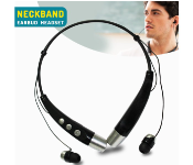 Top Headphone Deals For KBP 500s Wireless Bluetooth High Quality Neckband Earbud Headset Sports Stereo Earphone Black SC002 - ID 141477