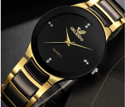 New Arrivals For ZStar Jubilee Small Fashion Ladies Wrist Watch Gold and Black Refurbished SC002 - ID 141499