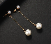 Faux Pearl Pendant Long Dangle Earrings Elegant Bohemian Style Delicate Gift For Women Daily Casual  - Similar Product Imag - ID 141611