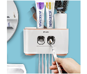 Wekity Toothbrush Holder Multifunctional Wall Mounted Space and  Squeezer Kit with Dustproof Cover  - Similar Product Imag - ID 141818