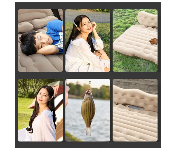 Car Travel Inflatable Mattress with 2 Air Pillows Beige  - Similar Product Imag - ID 141887