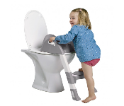 Thermobaby 2172529 Kiddyloo Toilet Seat W Step Grey Front View - ID 142017