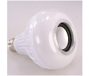 LED Light Bulb Bluetooth Music Play Speaker 12W E27 RGB Changing Lamp Smart Wireless Stereo Audio Front View - ID 142037