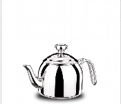 Korkmaz KO A052 Stainless Steel Droppa Tea Pot 1.3 Litre Heat Resistant Handle  - Similar Product Imag - ID 46785