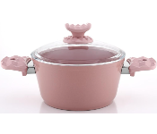 Avci Home Maker Ceramic Coating 24 cm Pink Casserole  - Similar Product Imag - ID 7142123