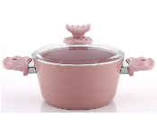 Avci Home Maker Ceramic Coating 26 cm Pink Casserole  - Similar Product Imag - ID 7142124