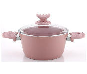 Avci Home Maker Ceramic Coating 30 cm Pink Casserole  - Similar Product Imag - ID 7142126