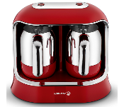 Korkmaz A861 Kahvekolik Twin Coffee Maker Red Chrome  - Similar Product Imag - ID 7142165