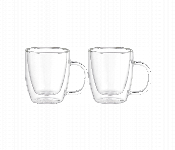 Avci Home Maker ADW5705 Borosilicate Double Wall Glass Cup with Handle 50ml 2 Piece Set  - Similar Product Imag - ID 7142281