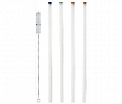 Avci Home Maker ADW08020ZT4 200mm Borosilicate Glass Straw 4 Pieces Set with 1 Brush  - Similar Product Imag - ID 7142311