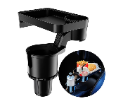 3 in 1 Car Cup Holder Expander and Tray  Multifunctional Car Tray  - Similar Product Imag - ID 7142484