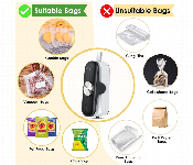 Mini Bag Food Sealer with Cutter 2 in 1 Heat Vacuum Portable Kitchen Gadget Assort color  - Similar Product Imag - ID 7142515