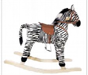 wooden rocking horse zebra with music and handle wj 411  - Similar Product Imag - ID 7142542