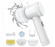 5 in 1 Electric Spin Scrubber Rechargeable Cleaning Tools Grout Brush  Electric Cleaning Brush with 3 Brush Heads  - Similar Product Imag - ID 7142646