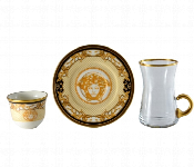 Avci Home Maker AY BEL 42 Belize 42361 18 Pieces Tea and Mirra Set  - Similar Product Imag - ID 7142757