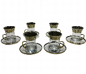 Avci Home Maker BY 62561K 010 Saray Tea Glass Set D 010 Gold 12PCS  - Similar Product Imag - ID 7142787