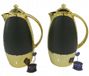 Avci Home Maker C SI LS DGNG 1 Litre Flask Dark Green with Gold Accents 2 Pieces Set  - Similar Product Imag - ID 7142822