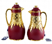 Avci Home Maker C SI WG MDRDG Flask 0.75 and 1 Litre WG Matte Dark Red Gold 2 Pieces Set  - Similar Product Imag - ID 7142895